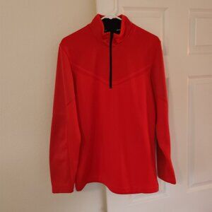 Nike Golf Tour Performance Therma-Fit Fleece Half Zip Pullover, Bright Red